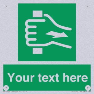 Custom Pull Bar Sign